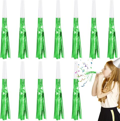 12 Pcs Colorful Glitter Noise Makers Metallic Fringed in Saudi Arabia