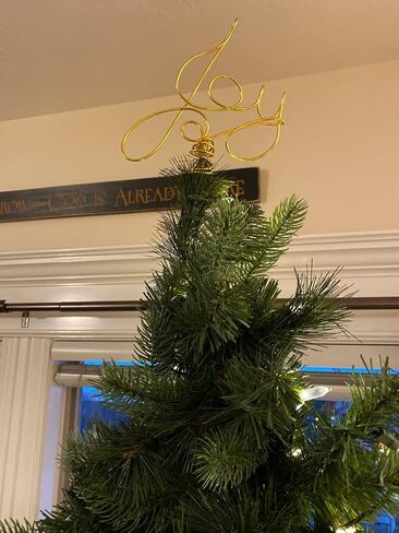 Joy Wire Word Tree Topper For Modern Christmas Decorating Home or Office in Lots of Colors in Saudi Arabia