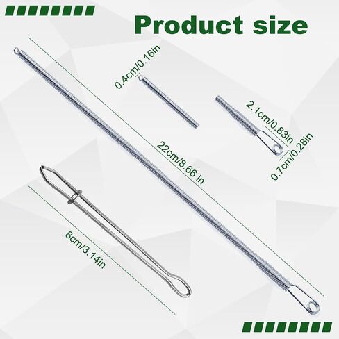 4 Pcs Drawstring Threader Tool, Stainless Steel Long Loop Turner Sewing Tools and Short Rope Threading Clips, Bodkin Sewing Tools for Easily Threading Hoodies, Jackets and Pants Ropes in Saudi Arabia