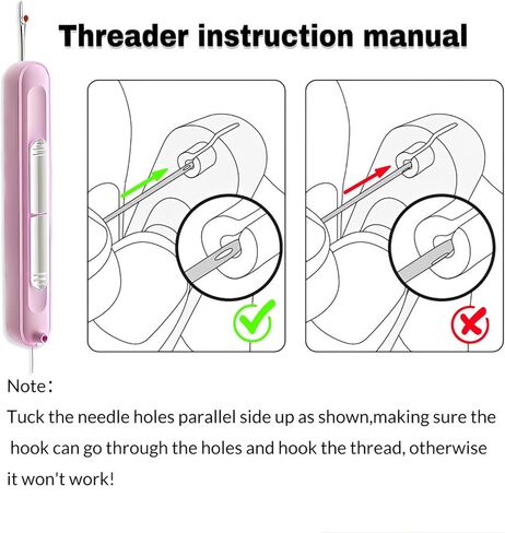 Upgraded 2 in 1 Automatic Needle Threader and Seam Ripper for Hand Sewing,Easy Threader and Seam Tool,Sewing Kit,Quilting Supplies (1Pcs-Purple) in Saudi Arabia