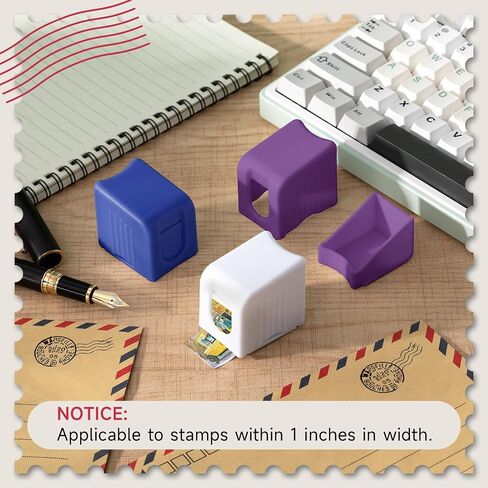 Maitys 6 PCS Postage Stamp Dispenser لفة من 100 طوابع خفيفة الوزن حامل طوابع بلاستيكية لفة 100 حامل منظم إلى الأبد الطوابع البريدية طاولة مكتب المنزل والمكتبي لوازم المكتبية (متعدد الألوان) in Kuwait