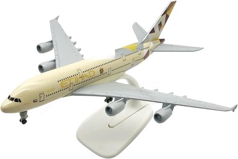 20cm Diecast Alloy 1/300 Scale Etihad Airlines A380 Finished Simulation Model in Saudi Arabia