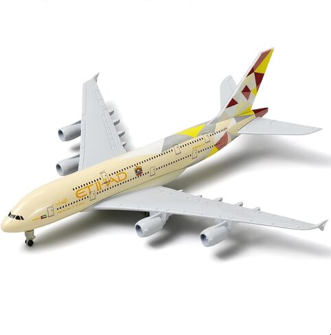 20cm Diecast Alloy 1/300 Scale Etihad Airlines A380 Finished Simulation Model in Saudi Arabia