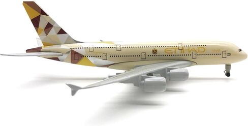 20cm Diecast Alloy 1/300 Scale Etihad Airlines A380 Finished Simulation Model in Saudi Arabia
