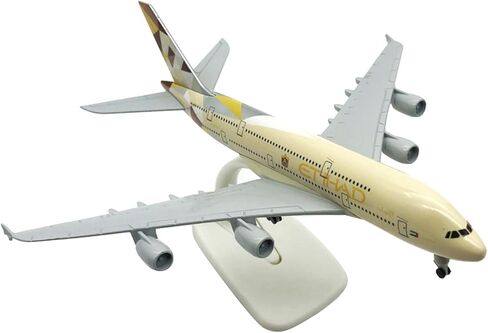 20cm Diecast Alloy 1/300 Scale Etihad Airlines A380 Finished Simulation Model in Saudi Arabia
