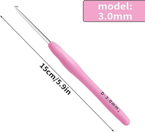 5mm Crochet Hook, Ergonomic Soft Handle for Arthritic Beginners Knitting in Saudi Arabia