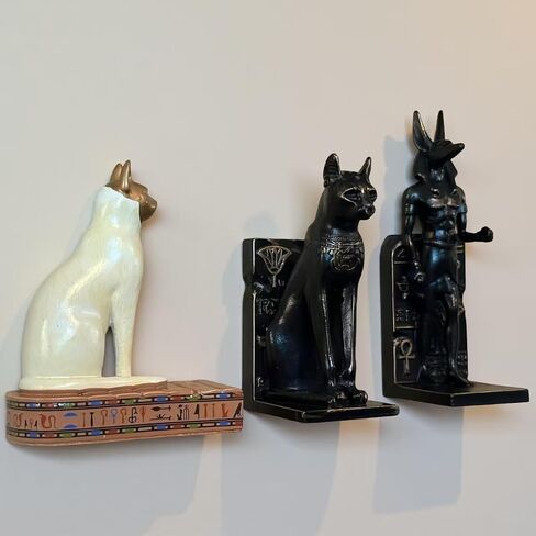 3D Bastet Cat Cat Magnets 3 Pack ، Decord Cat Cat Decor in Saudi Arabia