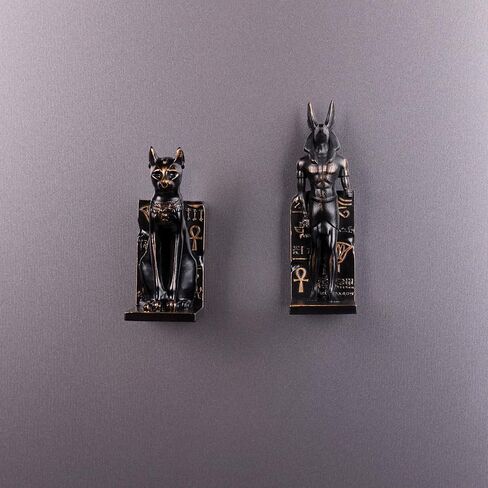 3D Bastet Cat Cat Magnets 3 Pack ، Decord Cat Cat Decor in Saudi Arabia