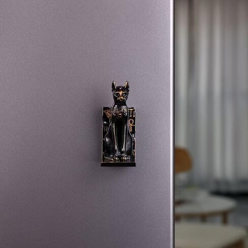 3D Bastet Cat Cat Magnets 3 Pack ، Decord Cat Cat Decor in Saudi Arabia