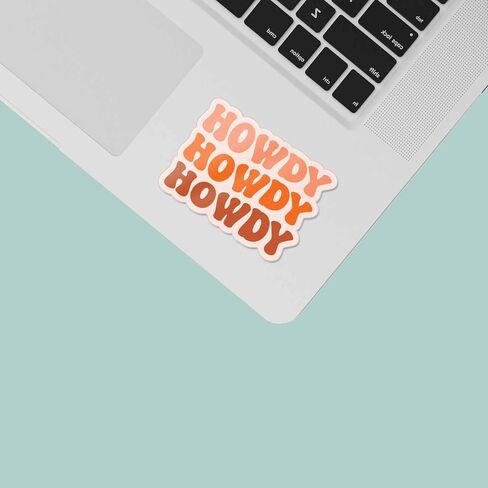 ملصق Howdy Southern لـ Hydroflask - شارات الكمبيوتر المحمول اللطيفة - ديسكو رعاة البقر ، آخر رواية العازبة حفلات حفلة in Saudi Arabia