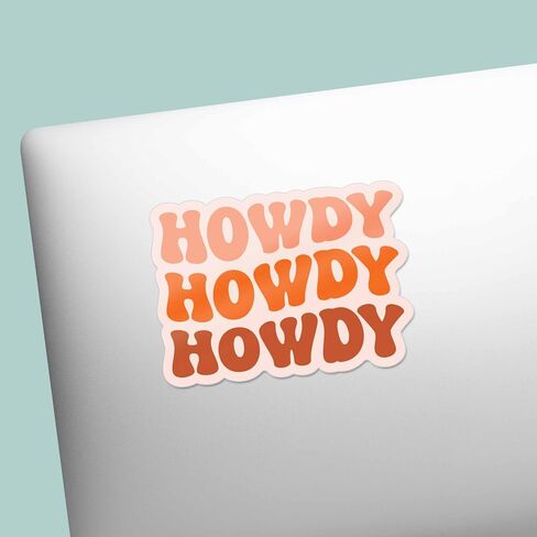 ملصق Howdy Southern لـ Hydroflask - شارات الكمبيوتر المحمول اللطيفة - ديسكو رعاة البقر ، آخر رواية العازبة حفلات حفلة in Saudi Arabia