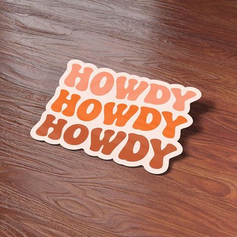 ملصق Howdy Southern لـ Hydroflask - شارات الكمبيوتر المحمول اللطيفة - ديسكو رعاة البقر ، آخر رواية العازبة حفلات حفلة in Saudi Arabia