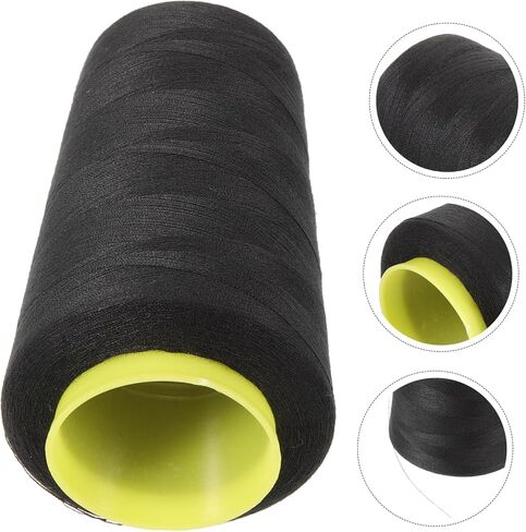 Angoily 40s Polyester Thread for Sewing Thick Black Perfect for Machine Sewing Projects in Saudi Arabia