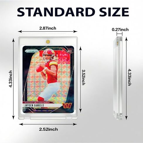 حامل البطاقة المغناطيسي ، حامل بطاقة Touch One Touch ، 35pt ، و Card Binder لبطاقة البيسبول ، وحماية بطاقات التداول البلاستيكية الصعبة U-V للبيسبول ، والرياضة ، ومقتنيات TCG. (8pack) in Kuwait