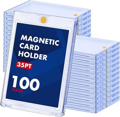 حامل البطاقة المغناطيسي ، حامل بطاقة Touch One Touch ، 35pt ، و Card Binder لبطاقة البيسبول ، وحماية بطاقات التداول البلاستيكية الصعبة U-V للبيسبول ، والرياضة ، ومقتنيات TCG. (8pack) in Kuwait