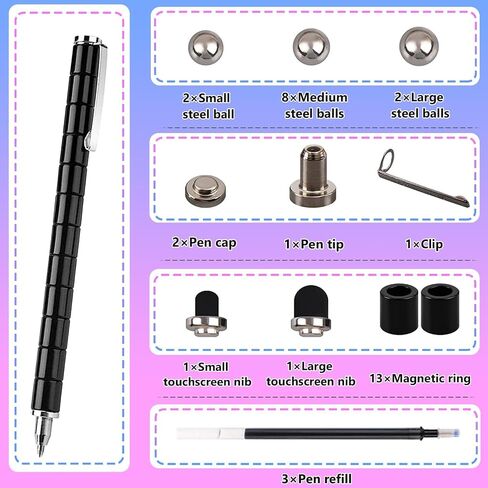 Fidget Pen Gifts For Teenage Girls - Magnetic Pen Cool Gadgets Teen Boys Gift Ideas - Magnet Pen Cool Things For Adults Kids Teens - Best Gift For 10 11 12 13 14 15 Year Old Boy - Novelty Toy For 8-12 in Kuwait