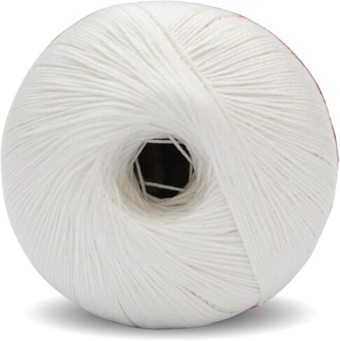 حجم 10 كروشيه موضوع | 100 ٪ تمشيط القطن mercerized | OEKO-TEX معتمد | 50 جم كرة 400 ياردة | مثالي للمشاريع الدانتيل والطرق والكروشيه (الأسود ، الحجم 10 واحد) in Kuwait
