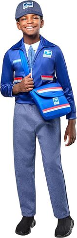 Rubies USPS Letter Carrier Kids Costume Top with Pants, Hat and Satchel, Large in Saudi Arabia