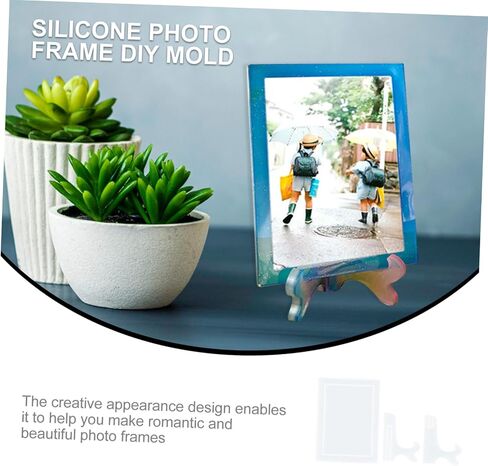 Gadpiparty 1set diy silicone photo frame make moulds epoxy epoxy agtors for materive freed freffiance silicon silicone fereas in Saudi Arabia