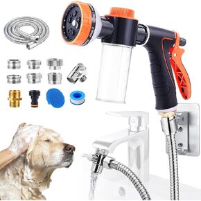 Bathtub Faucet Sprayer Attachment for Tub, Dog Washing Hose Attachment for Bathtub with Faucet Adapters, Sink Sprayer Dog Bath Hose Attachment for Tub Faucet, Dog Hose Attachment for Bathtub in Saudi Arabia
