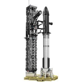 DERELOAS Starship Rockets Building Bolcks for Adults - Model Rocket Kits with Launch Set, Rocket Ship Building Kits for Men Women, Space Ship Building Set, Gift for Christmas (1778PCS) in Saudi Arabia