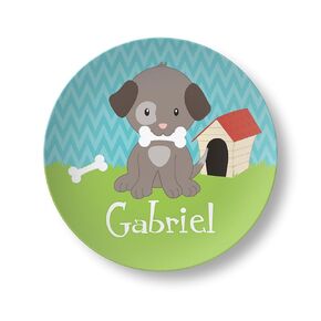 لوحة جرو مخصصة - Blue Dog Bone Animal Puppy Dog House Owhare - اسم مخصص مجموعة هدية للأطفال in Kuwait