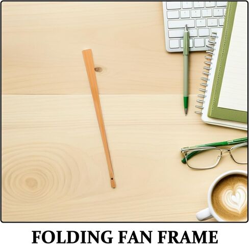 إطار مروحة Osaladi: إطار عمل لمروحة اليد القابلة للطي DIY - إطار خشبي غير مكتمل لمشاريع الحرف الإبداعية - مواد الديكور DIY in Kuwait