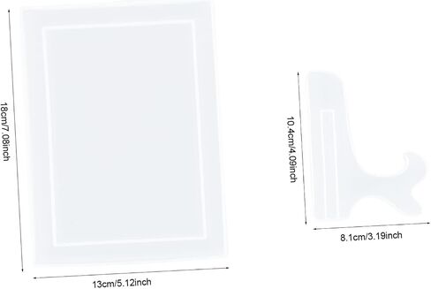 JOJOFUNY 1SET DIY SILICONE PHOTH Frame قالب إطار الصورة الإبداعية إطار الصب لزخارف فريدة من نوع in Kuwait