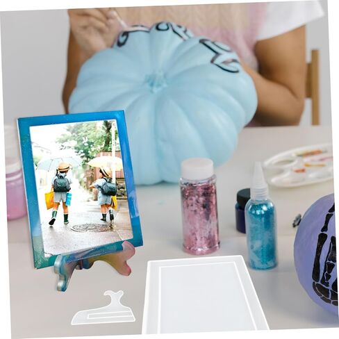 JOJOFUNY 1SET DIY SILICONE PHOTH Frame قالب إطار الصورة الإبداعية إطار الصب لزخارف فريدة من نوع in Kuwait