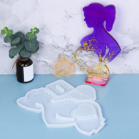 إطار صورة السيليكون لعفن DIY الحرف اليومية الأم ، إطار الصورة صب القالب غير السهل إلى آمنة المواد السيليكون لمشاريع الديكور الفني الإبداعي in Kuwait