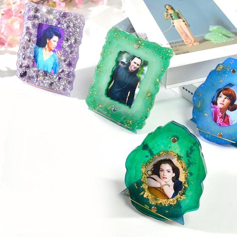 jojofuny 1pc diy صورة إطار القالب أداة صب السيليكون الإبوكسي لإطارات الصور المخصصة مرنة الإمداد الحرفية القابلة لإعادة الاستخدام للفن in Kuwait