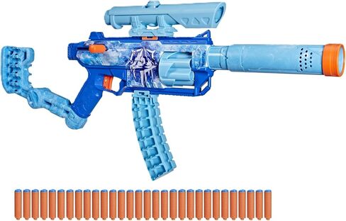 Nerf Loadout FrostFusion Blaster, 4 Interchangeable Attachment Accessories, 30 Nerf N1 Darts, Kids Toys & Gifts, Ages 8+ (Amazon Exclusive) in Saudi Arabia