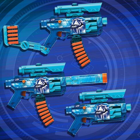 Nerf Loadout FrostFusion Blaster, 4 Interchangeable Attachment Accessories, 30 Nerf N1 Darts, Kids Toys & Gifts, Ages 8+ (Amazon Exclusive) in Saudi Arabia