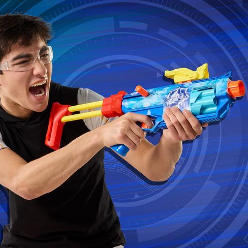 Nerf Loadout FrostFusion Blaster, 4 Interchangeable Attachment Accessories, 30 Nerf N1 Darts, Kids Toys & Gifts, Ages 8+ (Amazon Exclusive) in Saudi Arabia