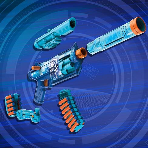 Nerf Loadout FrostFusion Blaster, 4 Interchangeable Attachment Accessories, 30 Nerf N1 Darts, Kids Toys & Gifts, Ages 8+ (Amazon Exclusive) in Saudi Arabia