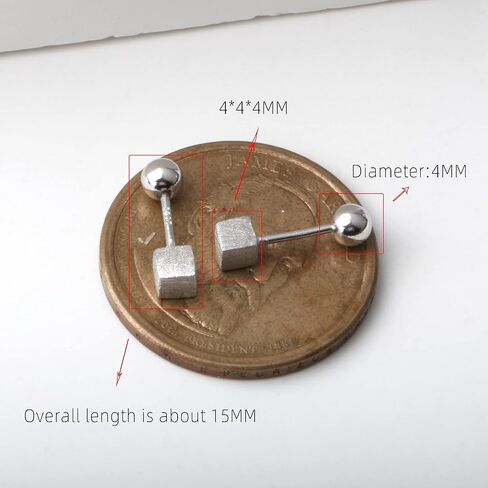 Screw Back 925 Sterling Silver Tiny Cross Earrings Studs in Kuwait