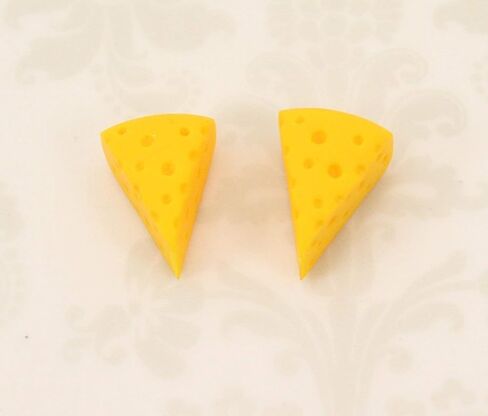 Cheese Wedge Stud Earrings in Saudi Arabia