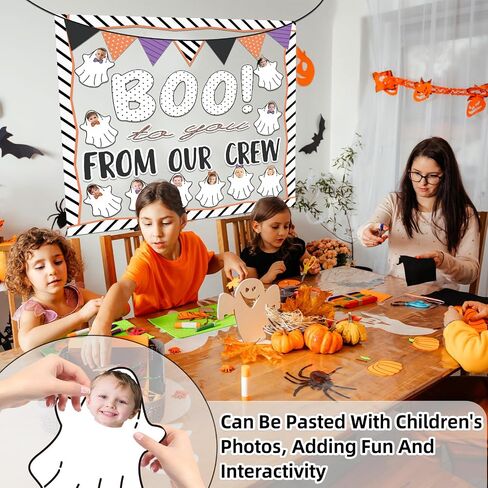 Fall Classroom Bulletin Board Decorations, 96Pcs Boho Pumpkin Maple Leaf Cutouts Borders Trim for Autumn Classroom Thanksgiving Harvest Halloween Party Supplies, Home School Door Wall Decors in Saudi Arabia