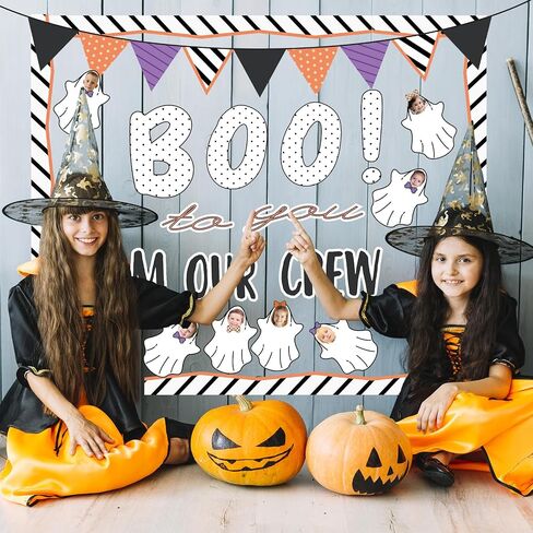 Fall Classroom Bulletin Board Decorations, 96Pcs Boho Pumpkin Maple Leaf Cutouts Borders Trim for Autumn Classroom Thanksgiving Harvest Halloween Party Supplies, Home School Door Wall Decors in Saudi Arabia