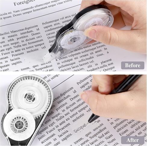 BESARME 12 Pack Correction Tapes, 39 Feet Each Correction Tape Roller Correction Tape Pen for Students Office Supplies, 1/5 X 472 Inches in Kuwait