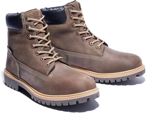 حذاء Timberland PRO النسائي Direct Attach مقاس 6 بوصة من الصلب الآمن عند أصابع القدم معزول ومقاوم للماء، حذاء عمل صناعي - - Coffee، 10 in Saudi Arabia