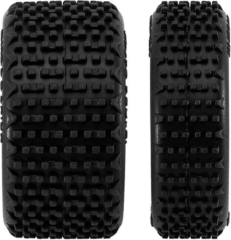 إطارات وعجلات عجلات عربات عربات التي تجرها الدواب المثبتة مسبقًا على 1/24 LOSI Micro-B ، 4pcs (أبيض) in Kuwait