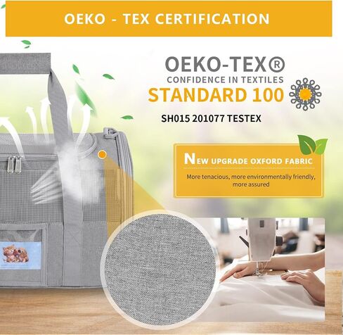 حاملة كات كبيرة من طراز Cat Soft Side Side Pet For Hitten Puppy Travel Travel Small Dog Carrier ، TSA Airline Airline Abported Pet in Kuwait