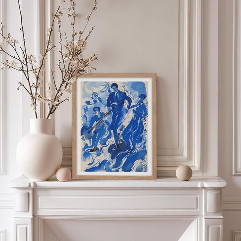 ملصق Monem Art Mediterranean - البيوت الوردية الرجعية - فن الألوان المائية - الفن التجريدي - الفن الحديث - فن Boho الأنيق - الفن الجمالي - مكتب رائع أو غرفة معيشة - 8x10 جدار الفن in Kuwait