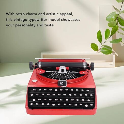 Type Writing Machine Model, Vintage Typewriter Model, Iron Antique Typewriter Table Decor Display Model Typewriter Ornament Statue, Kids Typewriter Model in Saudi Arabia