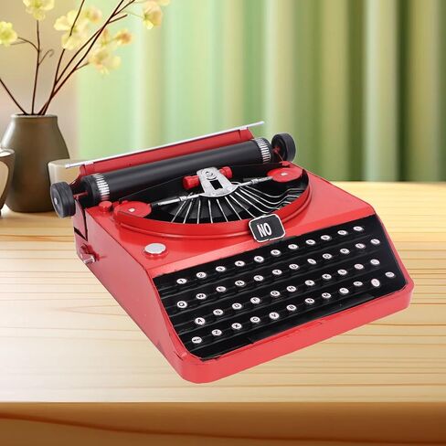 Type Writing Machine Model, Vintage Typewriter Model, Iron Antique Typewriter Table Decor Display Model Typewriter Ornament Statue, Kids Typewriter Model in Saudi Arabia
