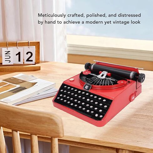 Type Writing Machine Model, Vintage Typewriter Model, Iron Antique Typewriter Table Decor Display Model Typewriter Ornament Statue, Kids Typewriter Model in Saudi Arabia