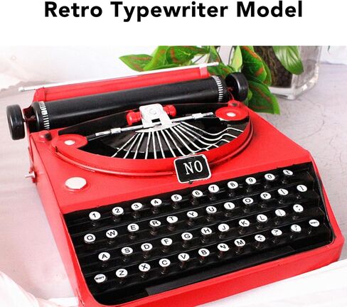 Type Writing Machine Model, Vintage Typewriter Model, Iron Antique Typewriter Table Decor Display Model Typewriter Ornament Statue, Kids Typewriter Model in Saudi Arabia