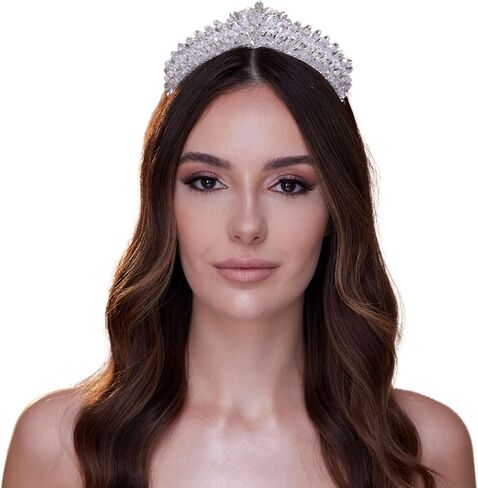 Crystal Rhinestone Wedding Tiara in Saudi Arabia