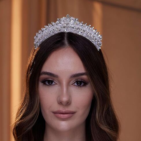Crystal Rhinestone Wedding Tiara in Saudi Arabia